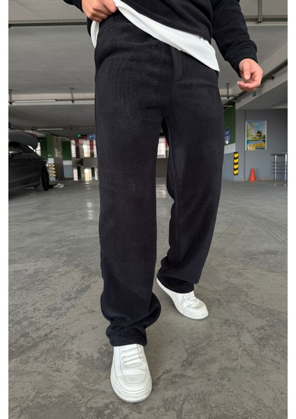 Oversize Fermuarlı Dik Yaka Baggy Pantolonlu Polar Takım fiyatları