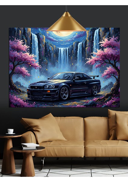 Spor Araba ve Doğa Dekoratif Kanvas - Mdf Ahşap Tablo fiyatları