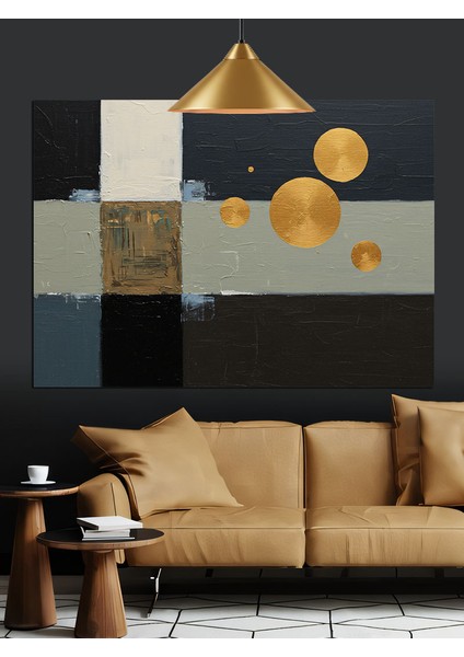 Soyut Geometrik Doku Desen Dekoratif Kanvas - Mdf Ahşap Tablo modelleri