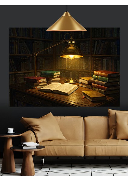 Karanlık, Boş Ahşap Kulübe Dekoratif Kanvas - Mdf Ahşap Tablo indirimleri