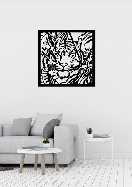 Aslan Figürlü Dekoratif Metal Tablo