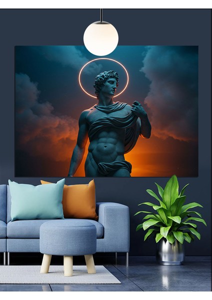 Antik Heykel ve Göksel Figür Dekoratif Kanvas - Mdf Ahşap Tablo fiyatları