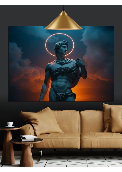 Antik Heykel ve Göksel Figür Dekoratif Kanvas - Mdf Ahşap Tablo modelleri