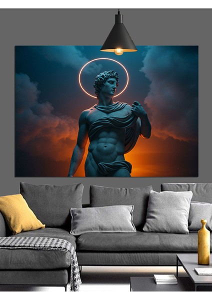 Antik Heykel ve Göksel Figür Dekoratif Kanvas - Mdf Ahşap Tablo fırsatları