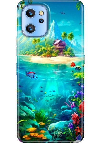 Reeder S19 Max Pro Kılıf Desenli Temalı Baskılı Silikon Kapak Island