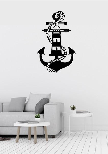 Deniz Çapa Figürlü Dekoratif Metal Duvar Süsü