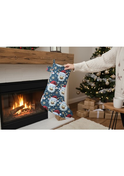 Yılbaşı Çorabı, Yeni Yıl Çorabı, Çam Ağacı Çorabı, Şömine Çorabı indirimleri