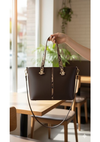 Kadın Orta Boy Kutu Model El ve Omuz Çantası