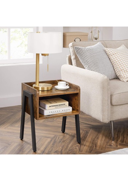 Vasagle Komodin - Yan Sehpa Rustik Ahşap Görünüm modelleri