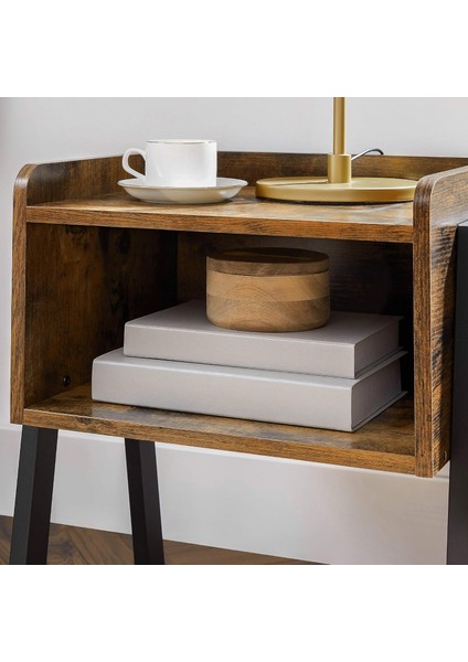 Vasagle Komodin - Yan Sehpa Rustik Ahşap Görünüm indirimleri