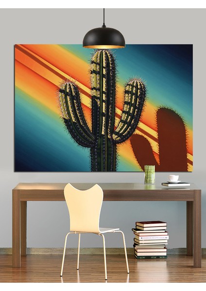 Turuncu Kaktüs Detayı Dekoratif Kanvas - Mdf Ahşap Tablo fiyatları