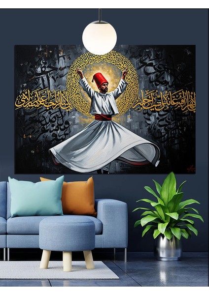 Mevlevi Semahı Dekoratif Kanvas - Mdf Ahşap Tablo modelleri