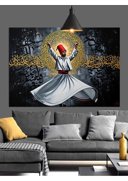 Mevlevi Semahı Dekoratif Kanvas - Mdf Ahşap Tablo indirimleri