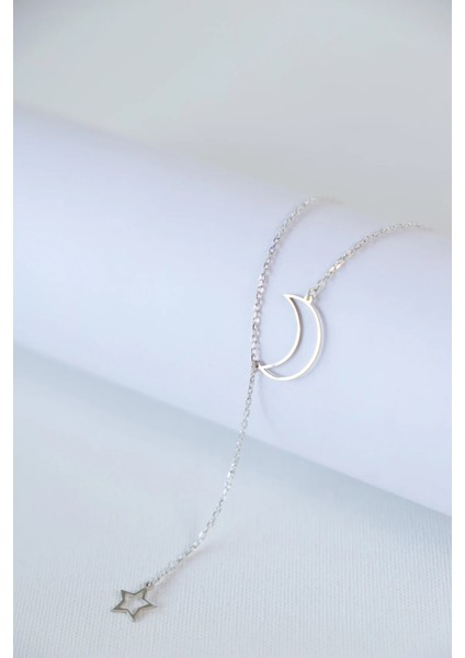 Mi̇ni̇mali̇st 925 Ayar Ay Yildiz Kolye fiyatları