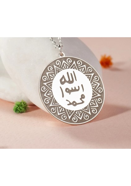 925 Ayar Gümüş Hz. Muhammed'in Mührü Kolye