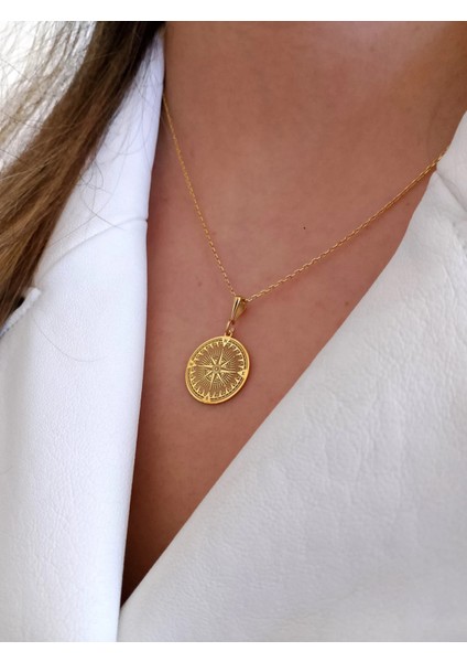 925 Ayar Gümüş Pusula Kolye fiyatları