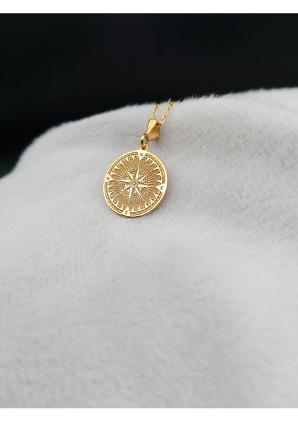 925 Ayar Gümüş Pusula Kolye modelleri