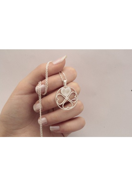 925 Ayar Gümüş Kadın Kişiye Özel Kalp Kolye