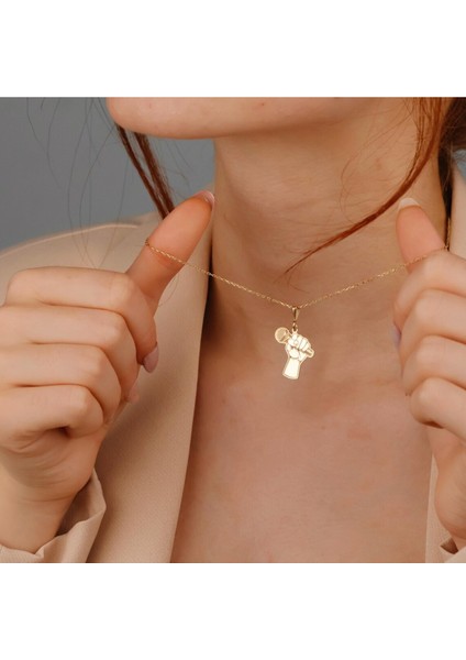 925 Ayar Gümüş Rose Kaplama Müzisyen Kolye fiyatları