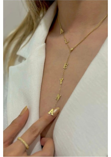 Kadın Kişiye Özel Isimli Gümüş Kolye