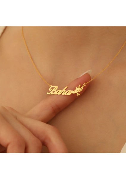 Kadın 925 Ayar Gümüş Isimli Kolye