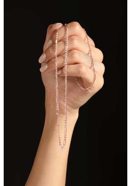 925 Ayar Gümüş 2 mm Figaro Zincir Kolye modelleri