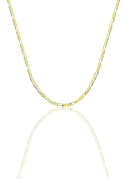 925 Ayar Gümüş 2 mm Figaro Zincir Kolye