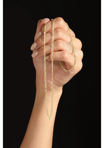 925 Ayar Gümüş 2 mm Figaro Zincir Kolye modelleri