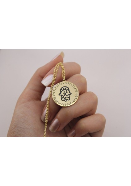 925 Ayar Gümüş Fatma Ana Modeli Kolye