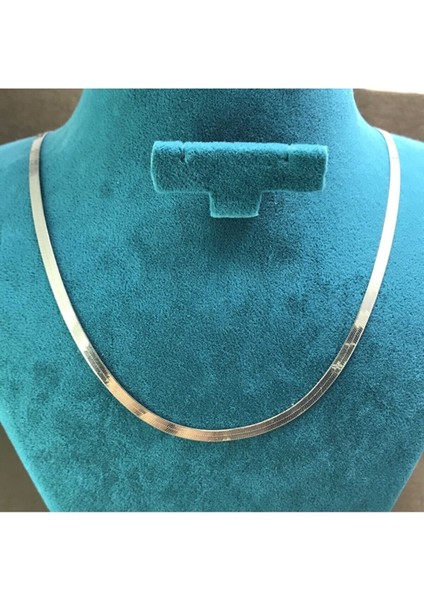 Kadın 925 Ayar Gümüş Italyan Yassı Ezme Zincir fiyatları