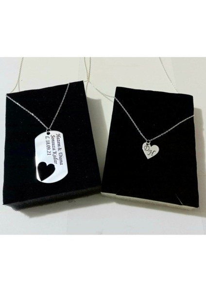 925 Ayar Gümüş Ikili Çift Kolyesi