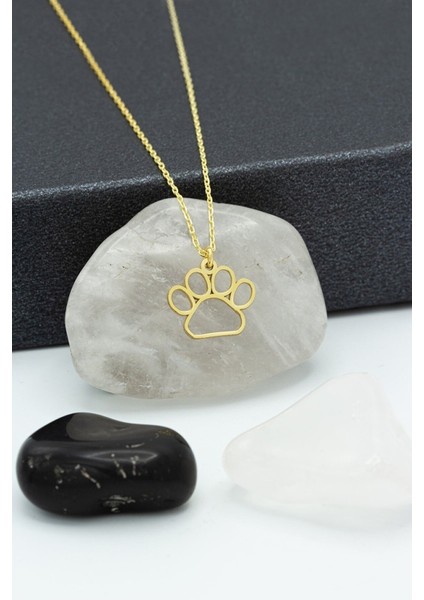 Kadın 925 Ayar Gümüş Pati Kolye