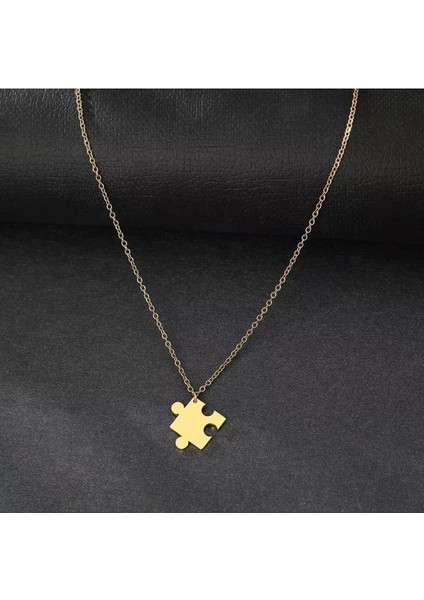 925 Ayar Gümüş Çift Birbirini Tamamlayan Yapboz Kolye modelleri