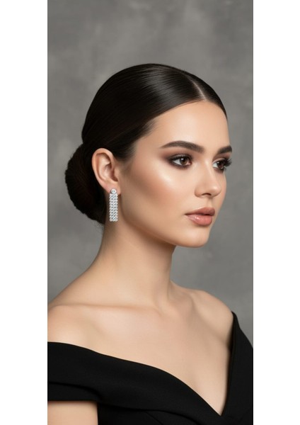 Esu Leıla Taşlı Küpe