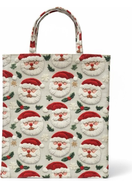 Kumaş Yeni Yıl Çantası, Bez Çanta, Hediye Poşeti, Noel Baba Çanta modelleri