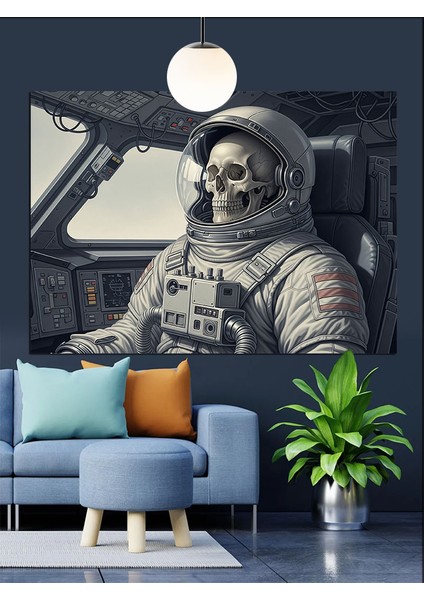 Uzay Giysisi Astronot Araç Dekoratif Kanvas - Mdf Ahşap Tablo modelleri