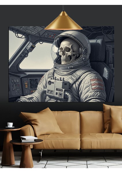 Uzay Giysisi Astronot Araç Dekoratif Kanvas - Mdf Ahşap Tablo fırsatları