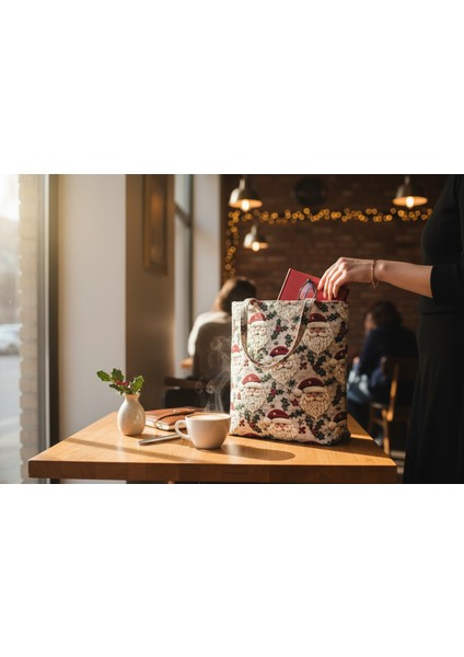 Kumaş Yeni Yıl Çantası, Bez Çanta, Hediye Poşeti, Noel Baba Çanta fırsatları