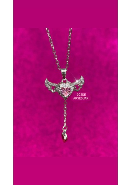 Sevgi Meleği Kolyesi Çelik