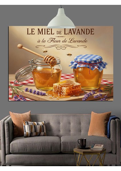 Bal Kavanozları Dekoratif Kanvas - Mdf Ahşap Tablo fırsatları