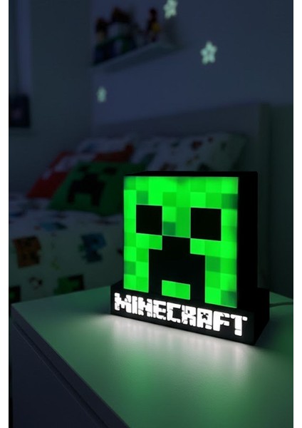 Minecraft Creeper Tasarımlı Dekoratif Aydınlatma Gece Lambası