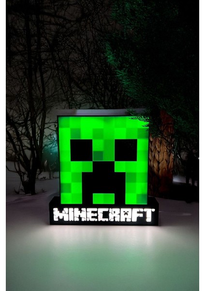 Minecraft Creeper Tasarımlı Dekoratif Aydınlatma Gece Lambası fiyatları