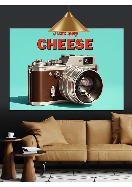 Fotoğraf Makinesi Retro Reklam Dekoratif Kanvas - Mdf Ahşap Tablo modelleri