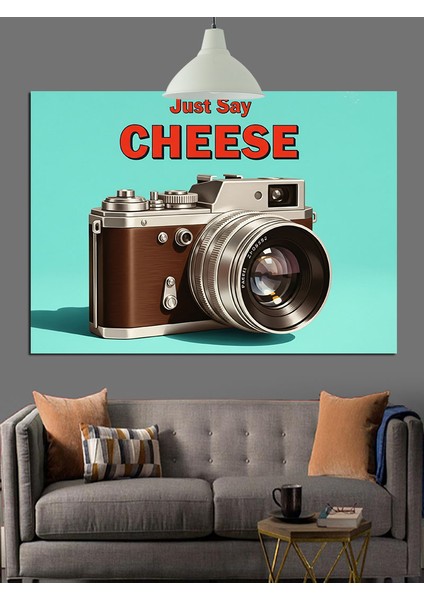 Fotoğraf Makinesi Retro Reklam Dekoratif Kanvas - Mdf Ahşap Tablo indirimleri