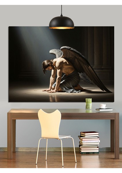 Kartal Kostümlü Dansçı Dekoratif Kanvas - Mdf Ahşap Tablo