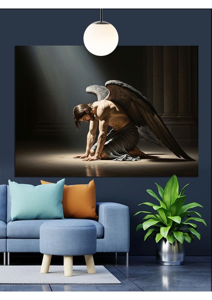 Kartal Kostümlü Dansçı Dekoratif Kanvas - Mdf Ahşap Tablo fiyatları