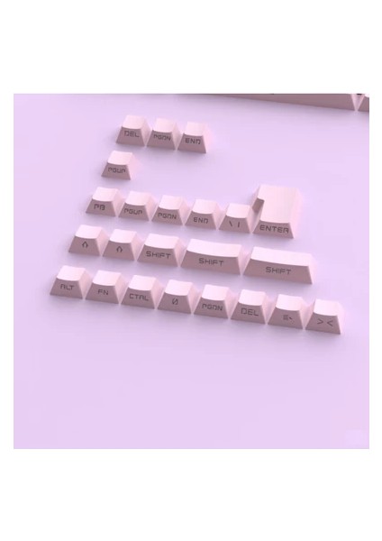 131 Tuş Keycaps Abs Tuş Takımı Yan Tuş Harf Mekanik Klavye Keycaps fırsatları