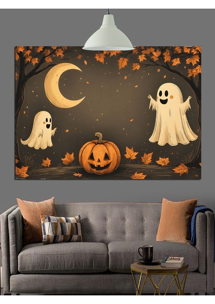 Cadılar Bayramı Hayalet Figürler Dekoratif Kanvas - Mdf Ahşap Tablo modelleri