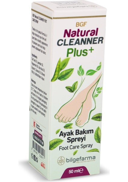 Natural Cleanner Plus Ayak Bakım Spreyi 50 Ml. 1 Adet fiyatları