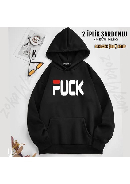 Argo Baskılı Kapüşonlu Sweatshirt (2 Iplik)
